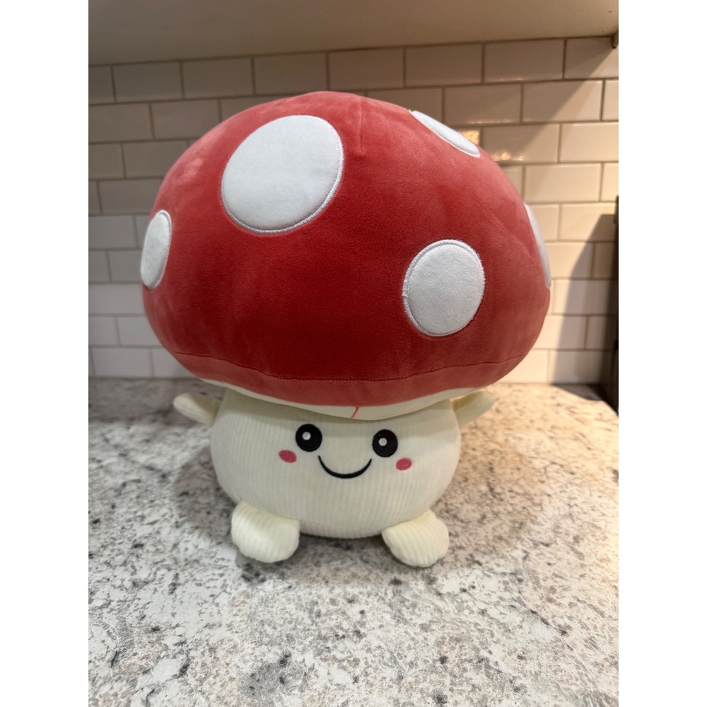 Smoochy Pals Mushroom Plush Toy Unisex OS Red Excellent Soft Squishy Stuffed Toy